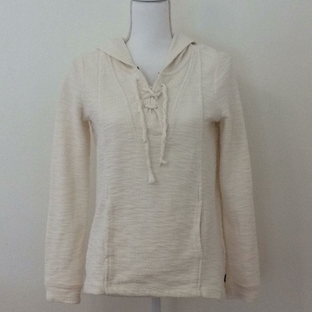 White Roxy Pullover
